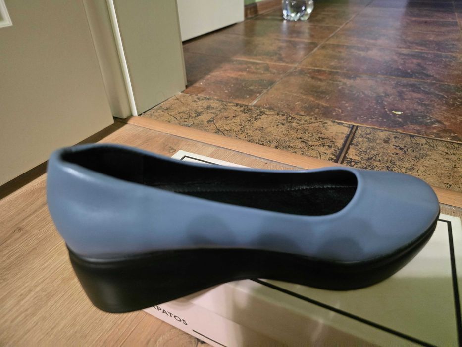 Pantofi platforma gri