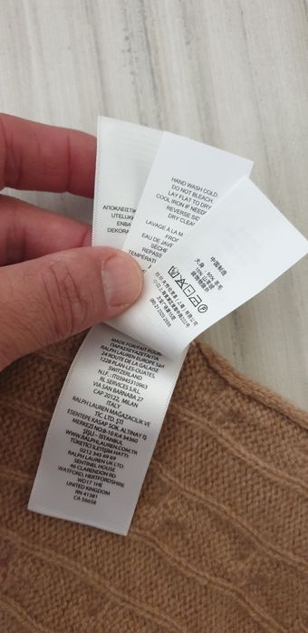 POLO Ralph Lauren Cable Wool /Knit S НОВО ОРИГИНАЛ Дамски Поло Пуловер