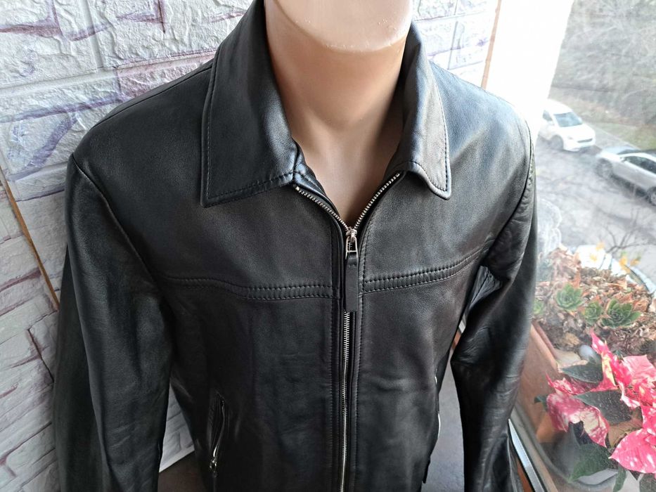 мъжко яке,кожено черно яке,сако,Hugo Boss