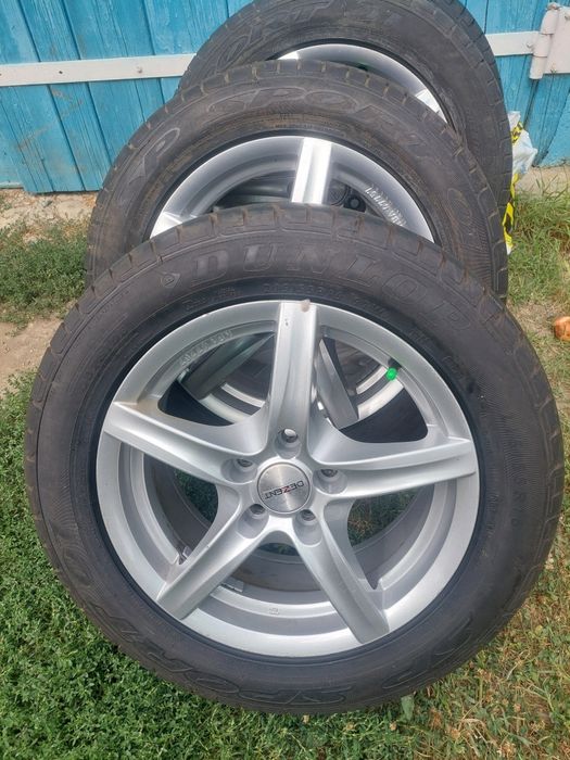Vând roți aliaj  FORD  , VOLVO ,etc, 5 ×  108  r 16" , cu  cauciucuri de vară aproape  Noi