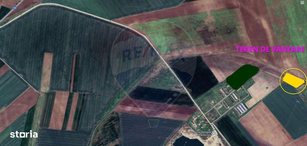 Teren agricol 14,200mp zona fermei din Zimandu Nou