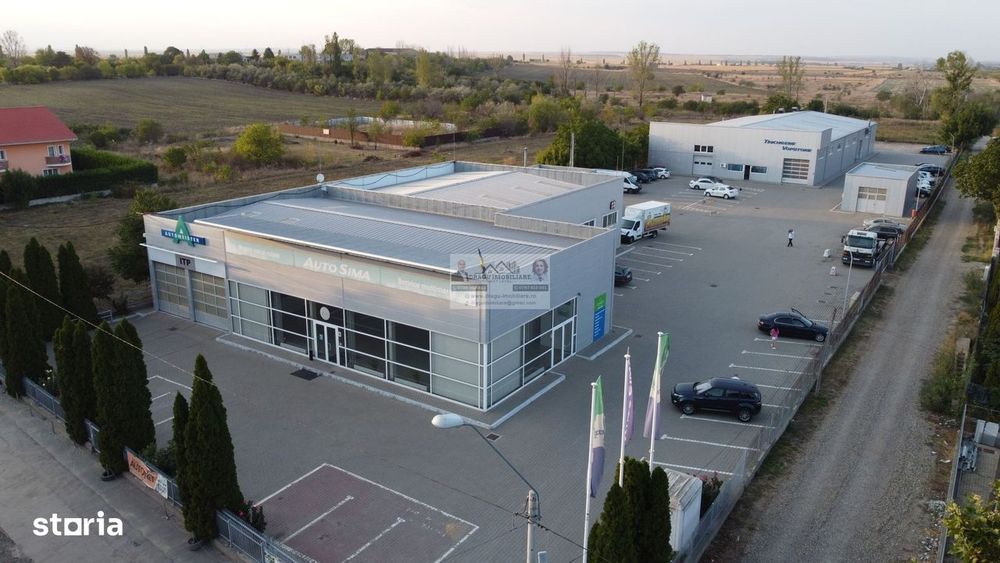 Structură metalică tip showroom/service – Tecuci – demontabilă
