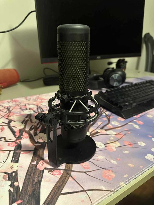 Микрофон HyperX - QuadCast S, RGB, черен