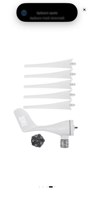 Vand urgent kit generator turbina eoliana, putere 500W, cu 5 lame,MPPT