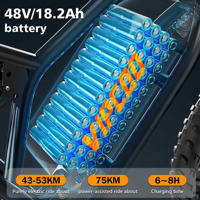Електрически велосипед/колело VIPCOO VM6 750W 18.2AH