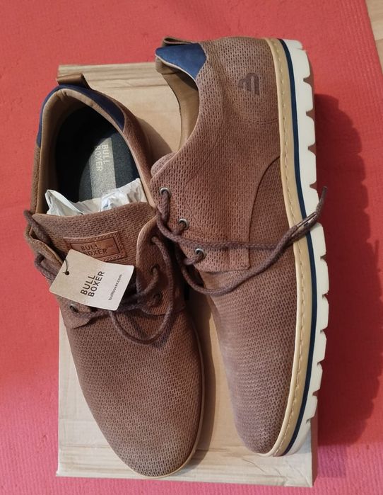 Новые кожаные туфли Bullboxer