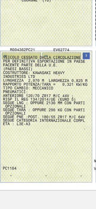KAWASAKI Z 900 inport Italia