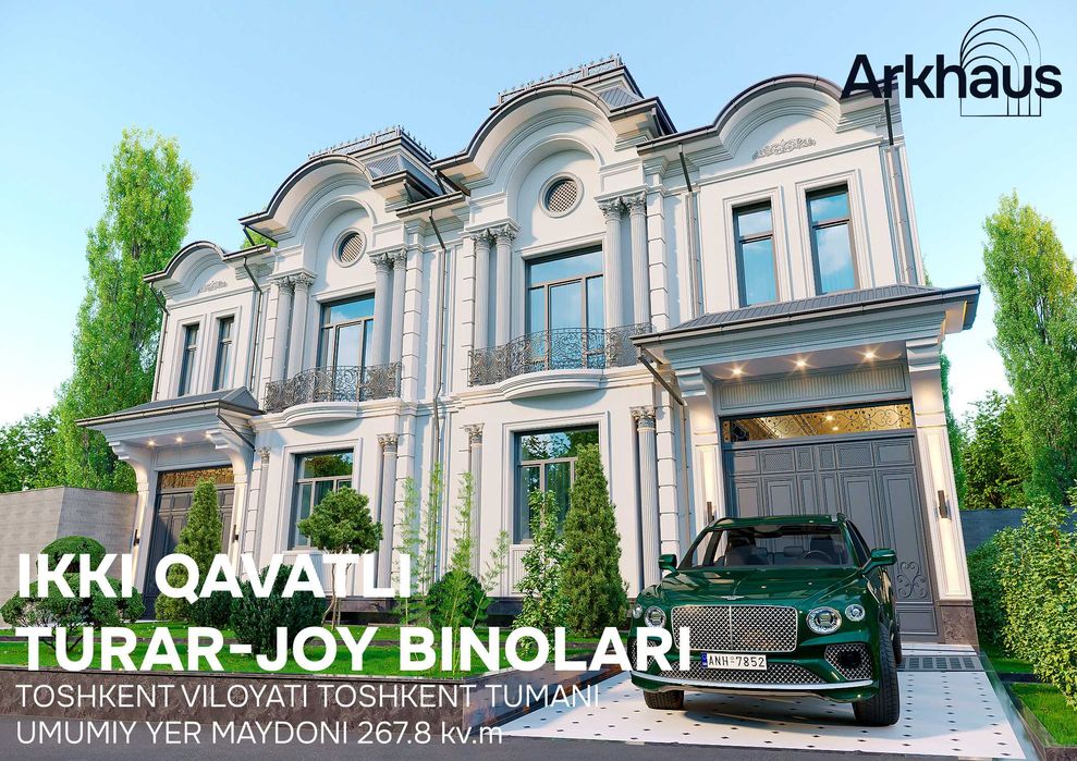 Sifatli Arxitektura Xizmatlari va Eng Zamonaviy Uylar Loyihalari ‼️