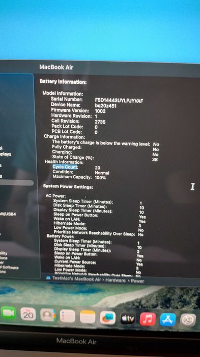 Macbook Air 13", M1 2020, 16GB RAM,  500GB SSD