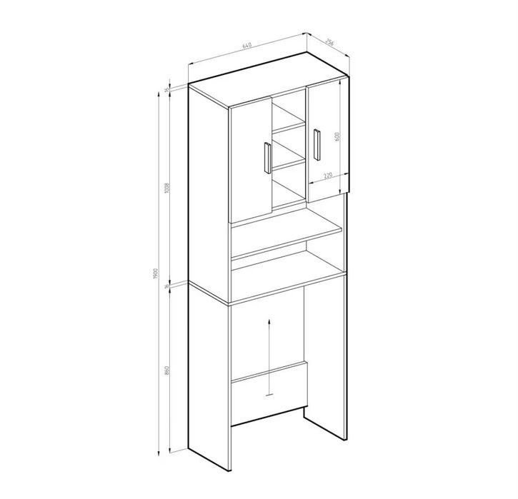 Шкаф за надпералня 1565