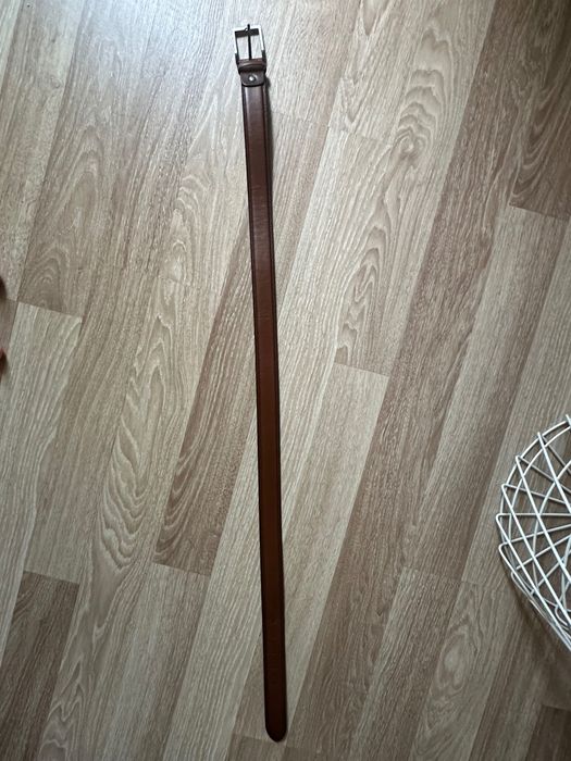 Кафяв кожен колан от Teodor - чисто нов