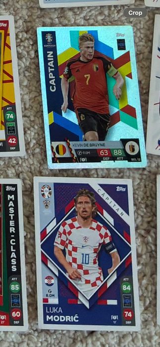 Vand cartonase fotbal: Bellingam, Kane, Ronaldo, Rodri, Modric, Van Dijk, Kevin De Bruyne