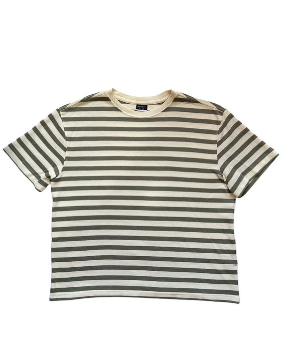 Tricou Lefties Man XL (44) – Dungi alb-verde, textură waffle,