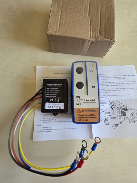 Telecomanda troliu fara fir 12v.24v.