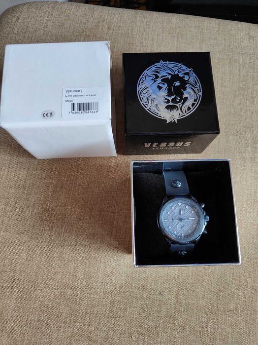 Ceas VERSUS VERSACE Chronograph VSPLP0319 Navy/Navy-produs nou