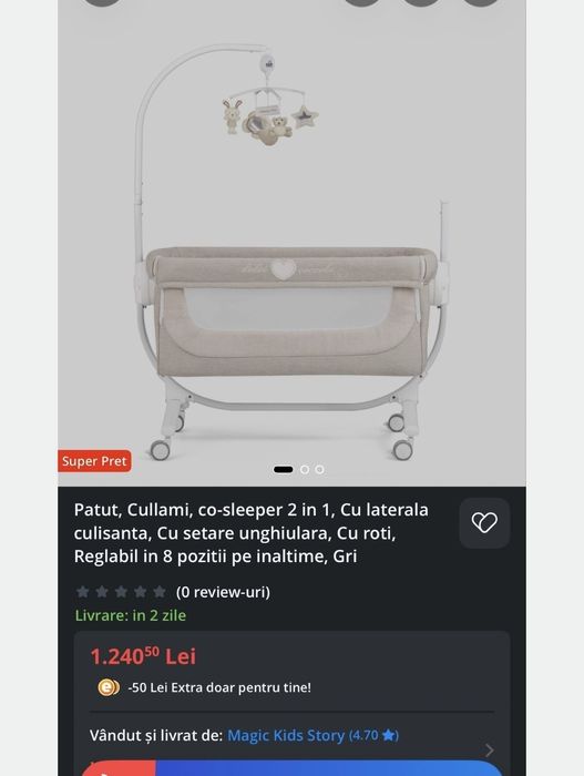 Patut Cullami co-sleeper 2 in 1