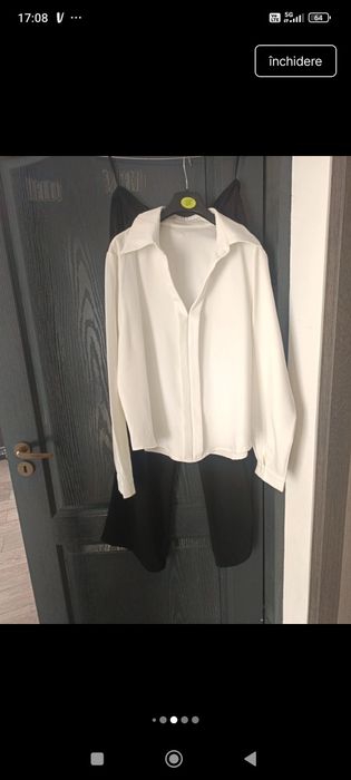 Cămașă eleganta + pantaloni evazați marimea L