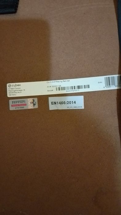 Кош Cybex Ferrari, за новородено