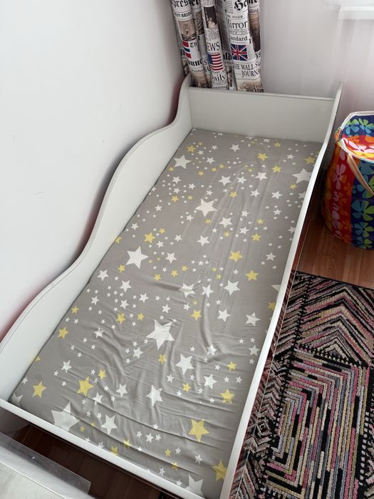 Детская кровать с матрасом для мальчика