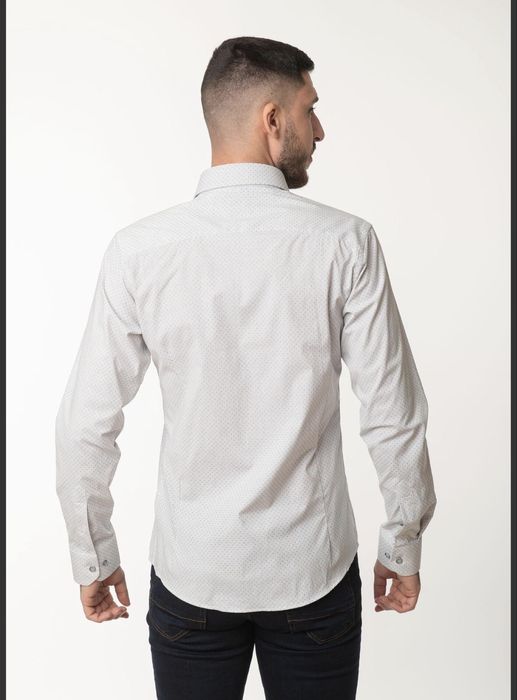 Lazarini Мъжка спортно-елегантна бяла риза