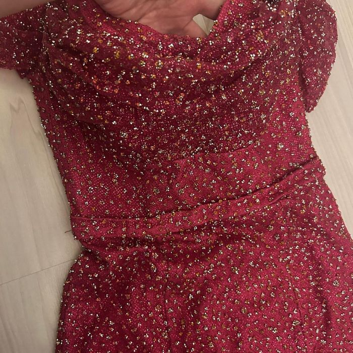 Платье бордовое , вечернее