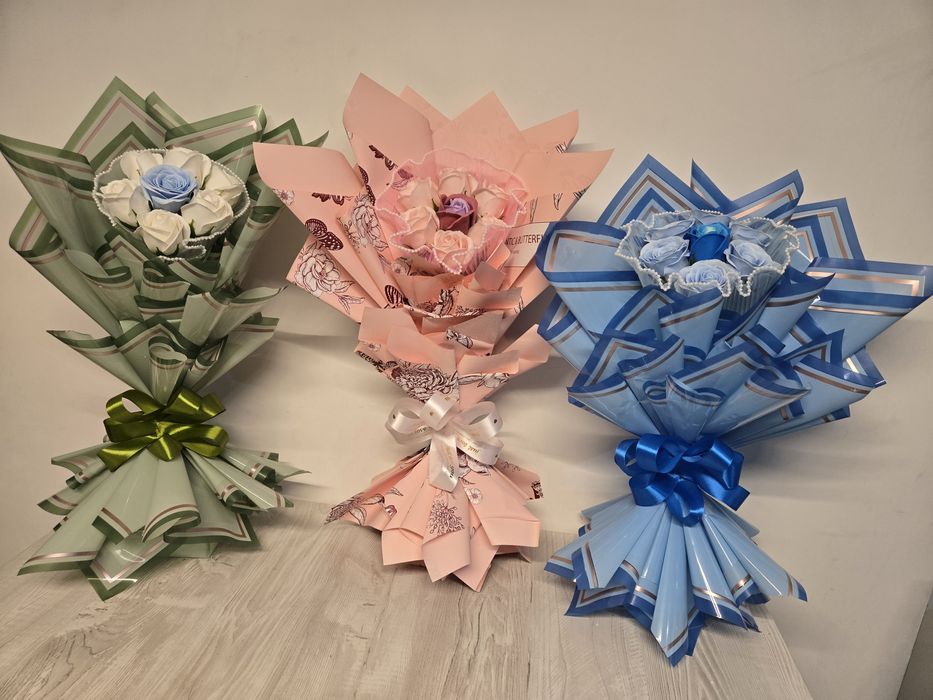 Buchete din flori de sapun