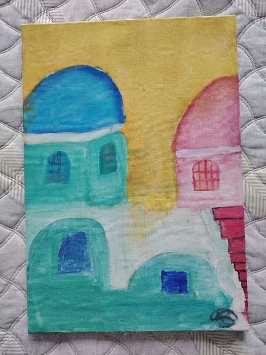 Картини различни видове, Глухарчета, Санторини, Одри Хепбърн, Море