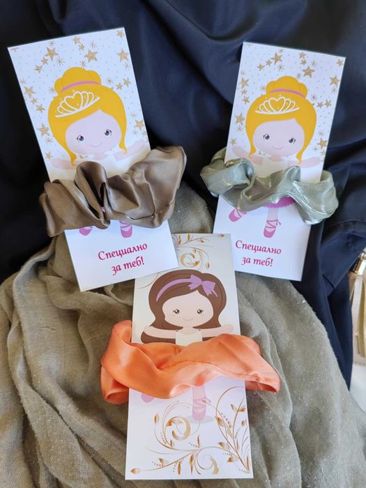 Ръчно изработени скрънчита за коса