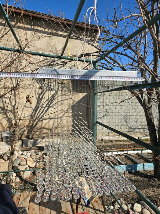 30 кг испанского хрусталя.  Дизайнеская люстра фирменная, Испания