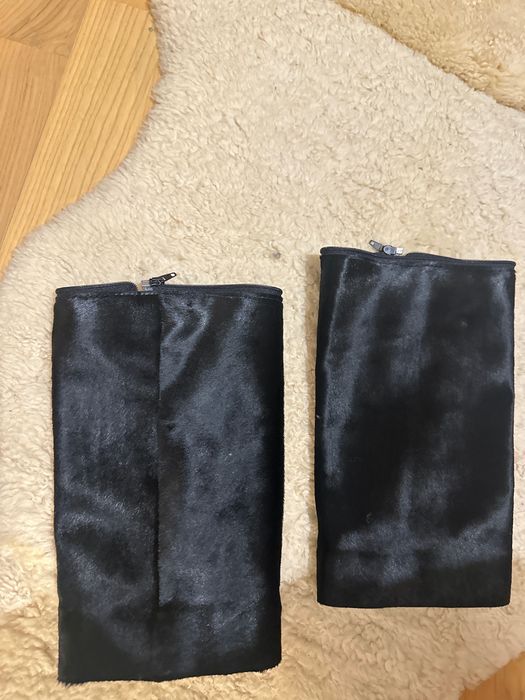 Естествено кожено палто EVER №40 – астраган, косъм, свалящи се ръкави