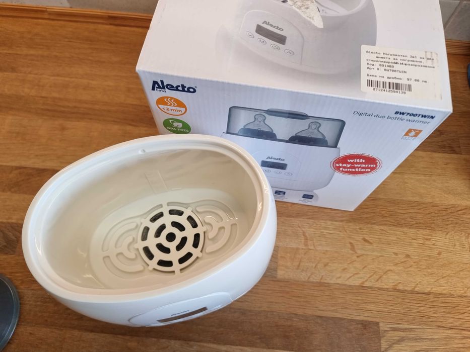 Цифров двоен нагревател за бутилки 3 в 1 Alecto - BW700TWIN