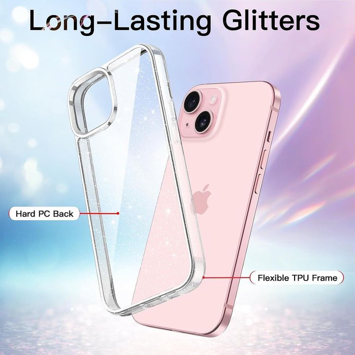 Блестящ Кейс Glitter Case за Apple iPhone 15