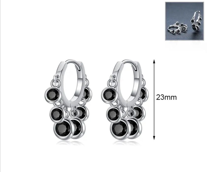 Серьги посеребрянные, ювелирный сплав