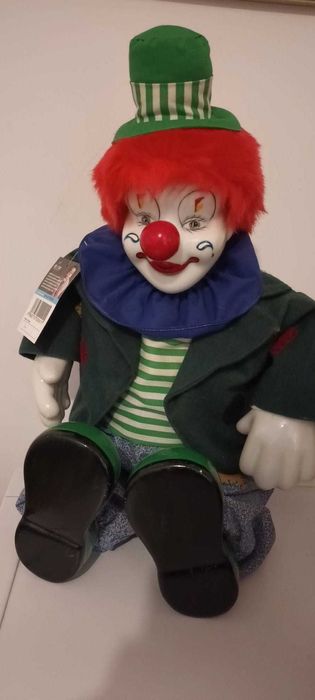 2 păpuși arlechin din portelan