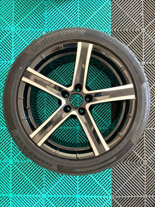Jante cu anvelope vara 245 45 R19 Continental Sportcontact 5 dot19 7mm Bmw X3 X4 F25 F26 stare foarte buna