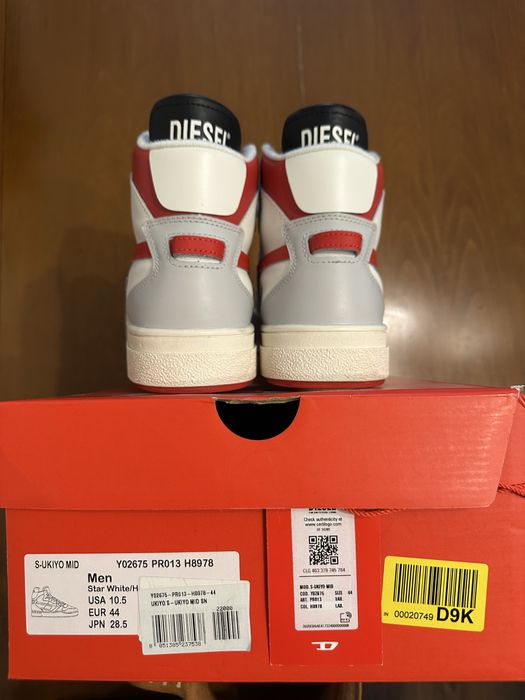 Diesel S-Ukiyo Mid red/white-sneakers
