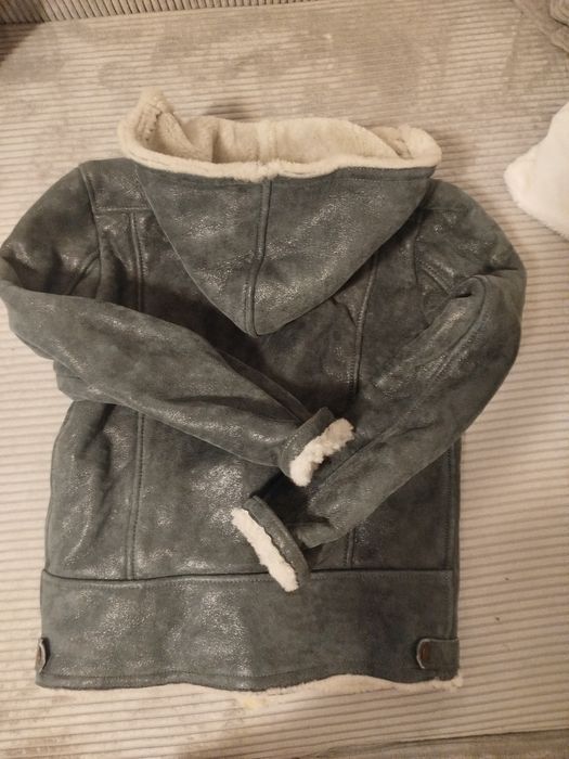 Geacă de piele cu blanā pt femei