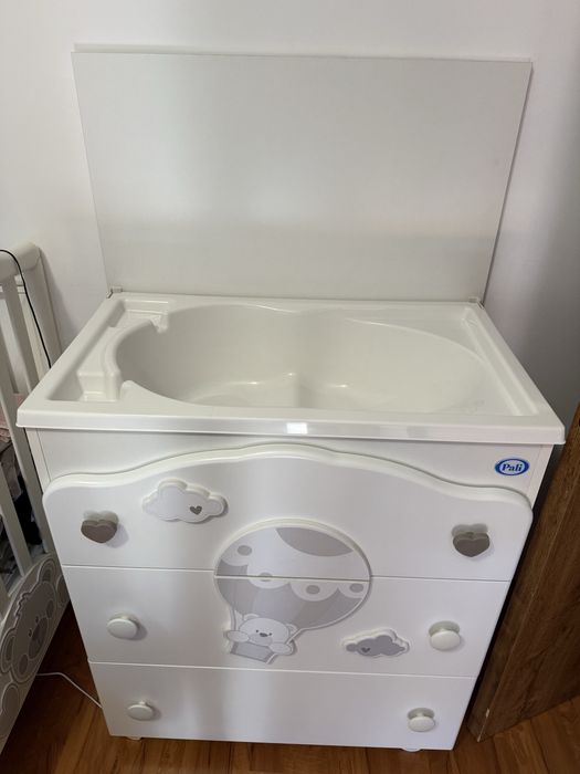 Pali Moon Бебешко дървено легло и скрин