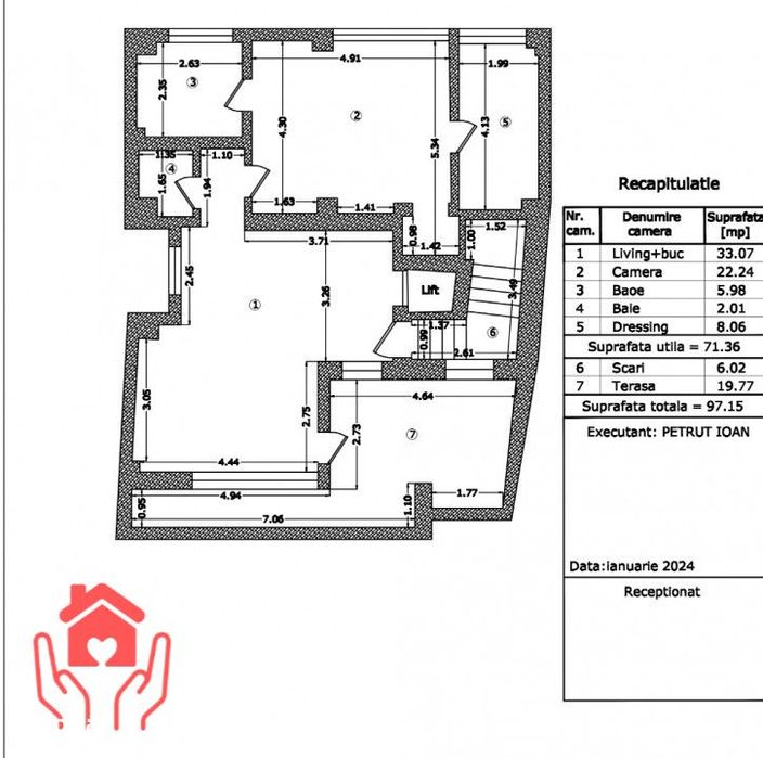 PIATA ROMANA - Imobil BOUTIQUE 2025, 2 camere generoase, terasa insori