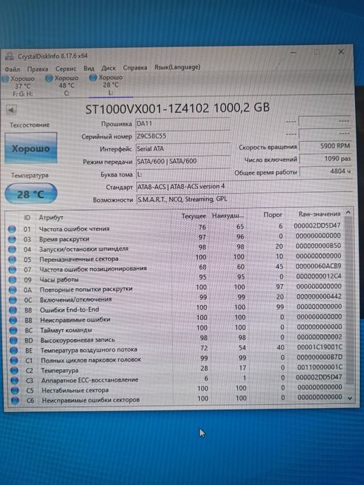 Продам жёсткий диск на 1тб