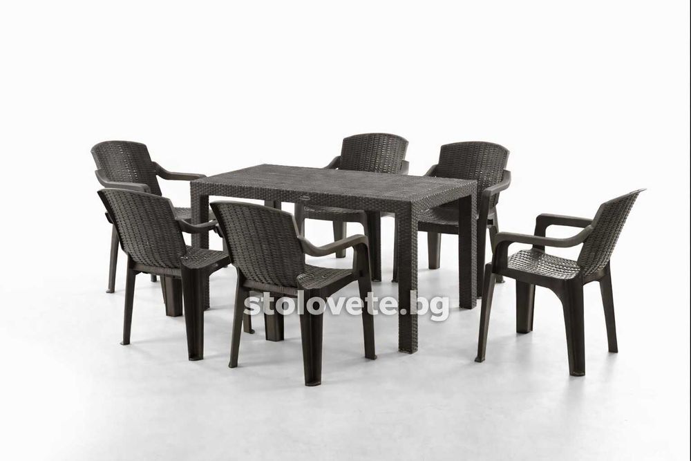 Комплект маса с 6 стола – стил и удобство за вашата тераса