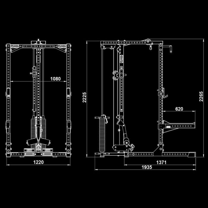 Фитнес Стойка Half Rack и Скрипец 125 кг / Комбиниран Уред - Стелаж