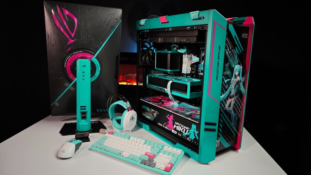Полный сетап asus rog miku лимитированная версия