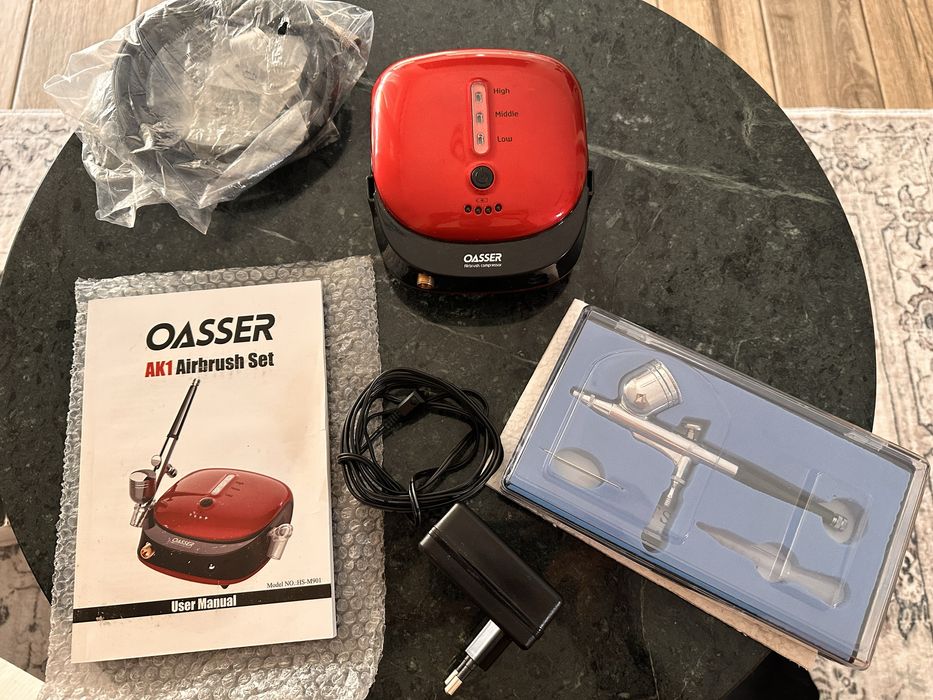 Set Aerograf Airbrush Oasser AK1