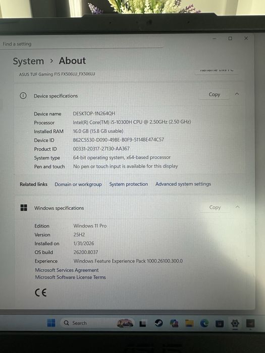 Laptop Asus Tuf Gaming