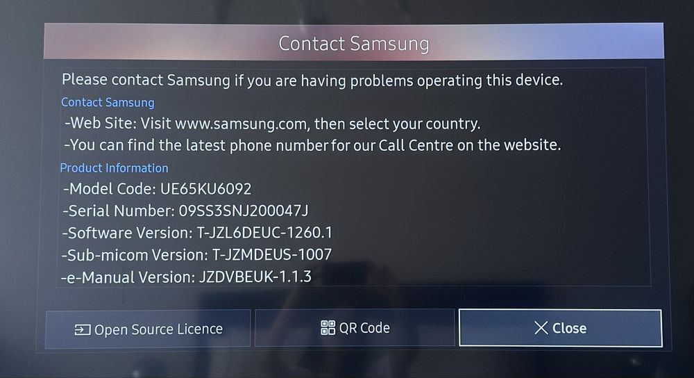 Телевизор Samsung UE65KU6092 – 65” (165 см) 4K UHD Smart TV