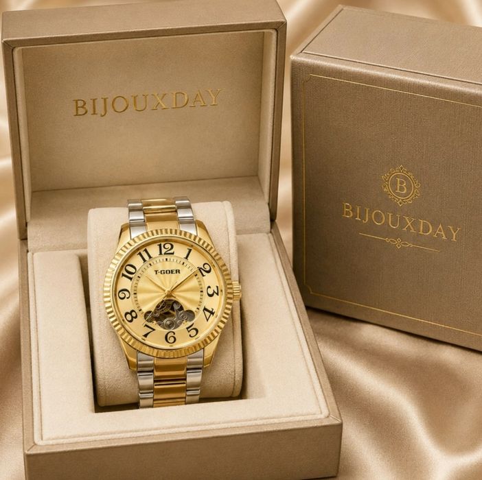 Мъжки механичен часовник T-GOER CHAMPAGNE GOLD