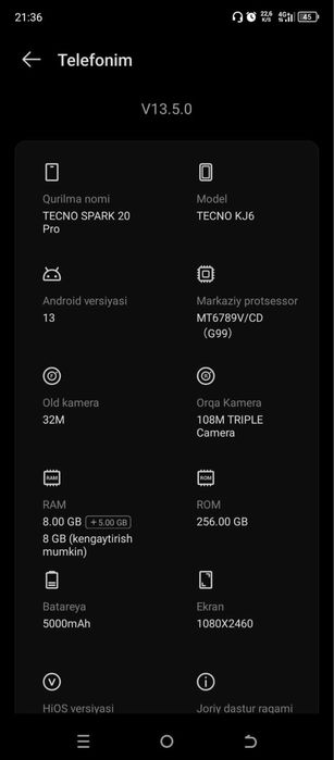 Tecno spark 20 pro