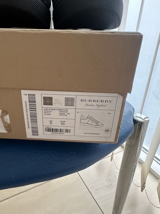 Кеды Burberry мужские оригинал
