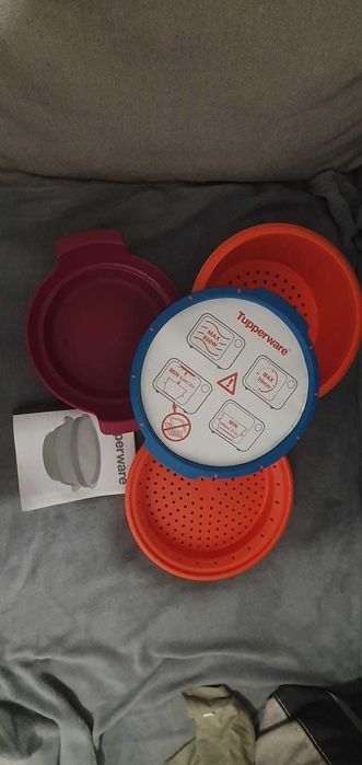 MicroSteamer Tupperware, prepara la microunde orez, mămăligă si altele